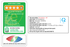 Google Tivi QLED Aqua 4K 50 inch AQT50S800UX