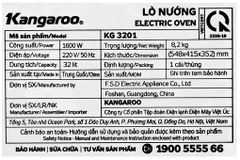 Lò nướng Kangaroo KG3201 32 lít