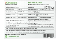 Bếp từ đơn Kangaroo KGIC22S2 2200W
