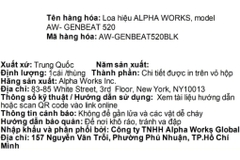 Loa Bluetooth Alpha Works AW-GENBEAT 520