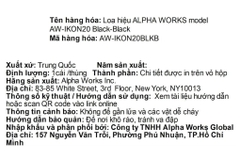 Loa Bluetooth Alpha Works AW-IKON20