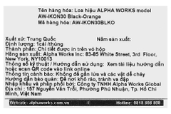 Loa Bluetooth Alpha Works AW-IKON30