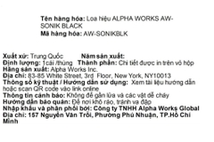Loa Bluetooth Alpha Works AW- SONIK