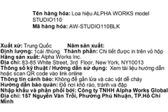 Loa Bluetooth Alpha Works AW-STUDIO110