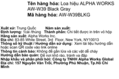 Loa Bluetooth Alpha Works AW-W39