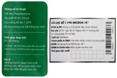 Lõi lọc thô Mutosi số 1 PP 5 micron