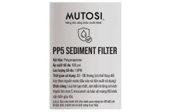 Lõi lọc thô Mutosi số 1 PP 5 micron 10 inch thay nhanh