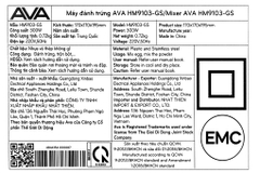 Máy đánh trứng AVA HM9103-GS