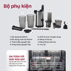 Máy ép chậm FUJIHOME SJ08