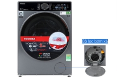 Máy giặt sấy Toshiba Inverter giặt 13 kg - sấy 8 kg TWD-T25BZP140MWV(MG)
