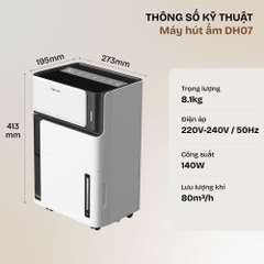 Máy hút ẩm FUJIHOME DH07