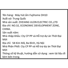 Máy hút ẩm FUJIHOME DH10