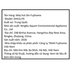 Máy hút ẩm FUJIHOME DH16LITE