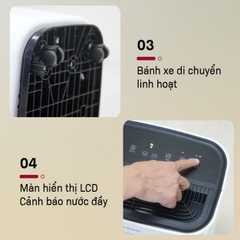 Máy hút ẩm FUJIHOME DH25W-HEPA