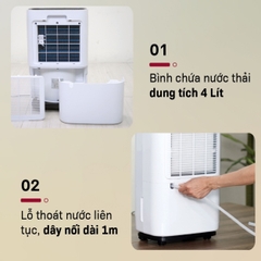 Máy hút ẩm FUJIHOME DH25W-HEPA
