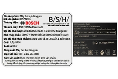 Máy hút bụi không dây Bosch BCS712XXL