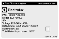 Máy hút mùi âm tủ Electrolux ECF7311KB