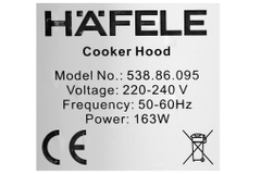 Máy hút mùi âm tủ Hafele HC-BI70B (538.86.095)
