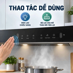 Máy hút mùi áp tường Bosch DWB98IJ60I