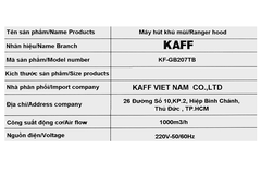 Máy hút mùi kính cong KAFF KF-GB207TB
