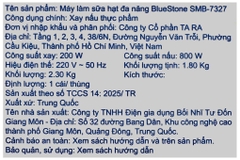 Máy làm sữa hạt đa năng Bluestone SMB-7327