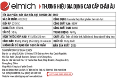 Máy làm sữa hạt đa năng Elmich CBE-3902