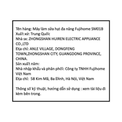Máy làm sữa hạt đa năng Fujihome SM01B