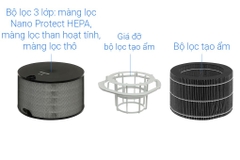 Máy lọc không khí tạo ẩm Philips AC3420/10 43W