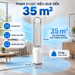 Máy lọc không khí kết hợp quạt không cánh Lumias T08 Plus