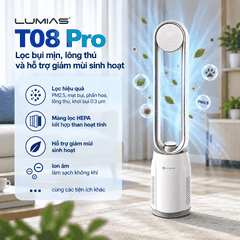 Máy lọc không khí kết hợp quạt không cánh Lumias T08 Pro