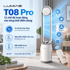 Máy lọc không khí kết hợp quạt không cánh Lumias T08 Pro