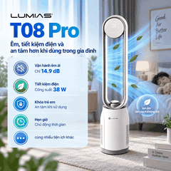 Máy lọc không khí kết hợp quạt không cánh Lumias T08 Pro