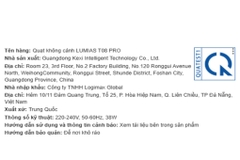 Máy lọc không khí kết hợp quạt không cánh Lumias T08 Pro