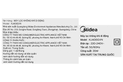 Máy lọc không khí Midea KJ400GVN 35W