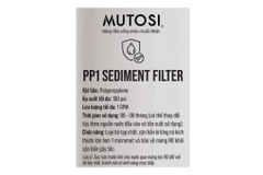 Lõi lọc thô Mutosi số 3 PP 1 micron 10 inch thay nhanh
