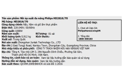 Nồi áp suất điện Philips HD2616/70 6 lít
