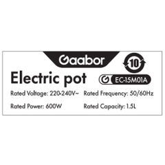 Nồi lẩu điện Gaabor EC-15M01A 1.5 lít