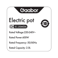 Nồi lẩu điện Gaabor EC-20M01A 2 lít