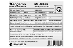 Nồi lẩu điện Kangaroo KGEH50N2 5 lít