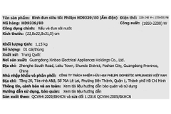 Bình đun siêu tốc Philips 1.7 lít HD9339/80