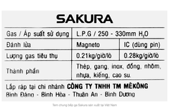 Bếp ga đôi Sakura SA-2375GB