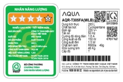 Tủ lạnh Aqua Inverter 283 lít AQR-T305FA(WLB)