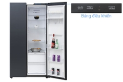 Tủ lạnh Aqua Inverter 569 lít Side By Side AQR-S633XA(WSL)