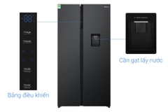 Tủ lạnh Hisense Inverter 550 lít Side By Side RS708N4EBND