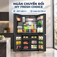 Tủ lạnh Hisense Inverter 615 lít Multi Door RQ600P7AB