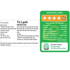 Tủ lạnh Panasonic Inverter 374 lít NR-BV412BWKV