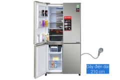Tủ lạnh Sharp Inverter 572 lít Multi Door SJ-FX650V-SL