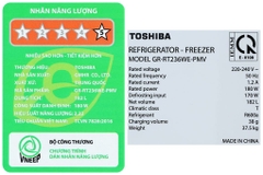 Tủ lạnh Toshiba Inverter 182 lít GR-RT236WE PMV(68)