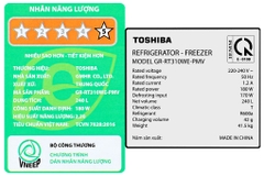 Tủ lạnh Toshiba Inverter 240 lít GR-RT310WE-PMV(68)