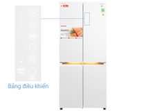 Tủ lạnh Toshiba Inverter 535 lít Japandi Multi Door GR-RF695WI-PGV(67)